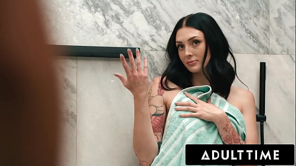 ADULT TIME – Charlotte Sins CAUGHT Riding Dildo In Shower, Uses Her Roomie’s Cock To Finish The Job!