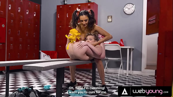 Let’s See Who’s The Best Cheerleader! Petites Eliza Ibarra & Coco Lovelock Turn Feral In Locker Room