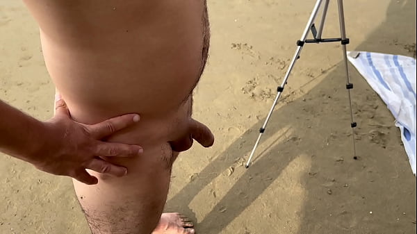 I fuck my busty Colombian stepmom on a nudist beach and she gives me a delicious oral with a happy ending!!
