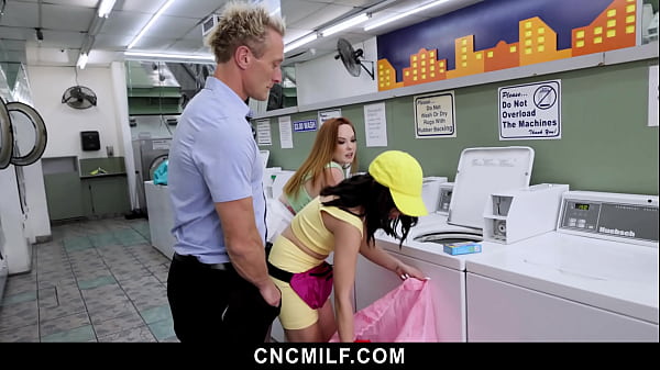 The Employee Can Play with The Owner’s Amazing Boob at The Freeuse Laundromat – Cncmilf